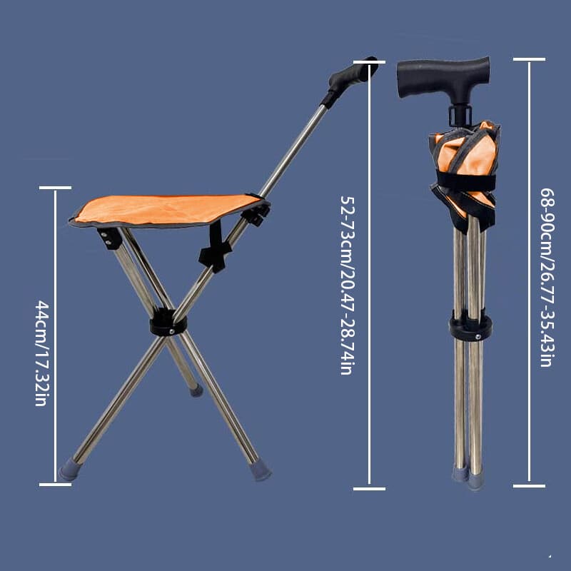 A Walking Cane That Opens into a Seat When You Need to Rest - image 1