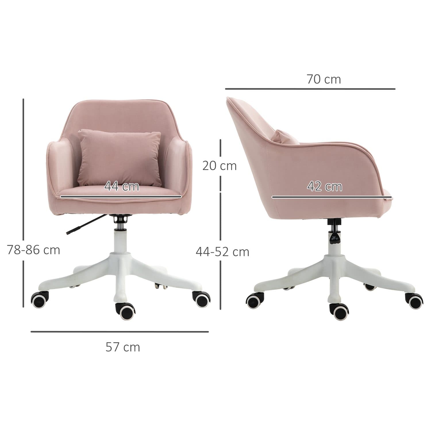 Pink Velvet Massage Chair - image 5