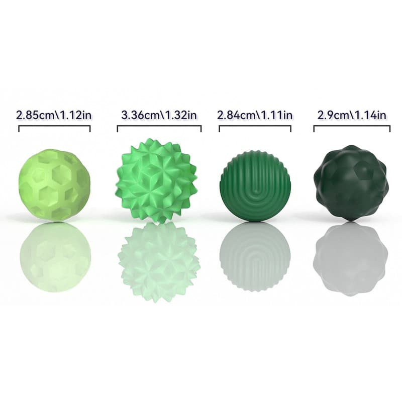 Four Textured Sensory Balls with Compact Zip Storage Case - image 6