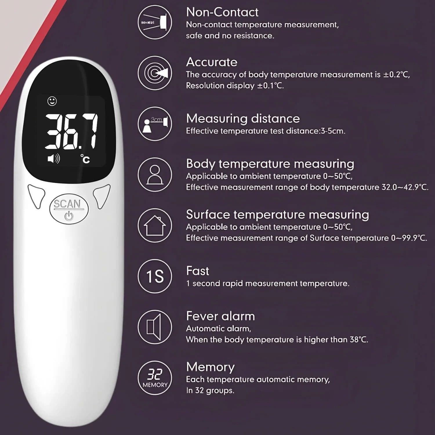 Non-Contact Home Thermometer - image 4