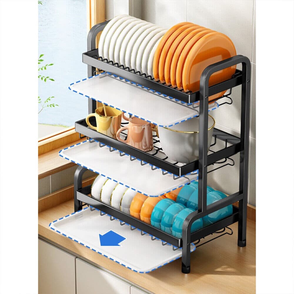 Keep Your Kitchen Organised with a 3-Tier Dish Rack - image 5