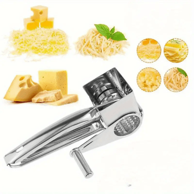 Rotary Cheese Grater with 3 Swappable Grating Drums - image 2