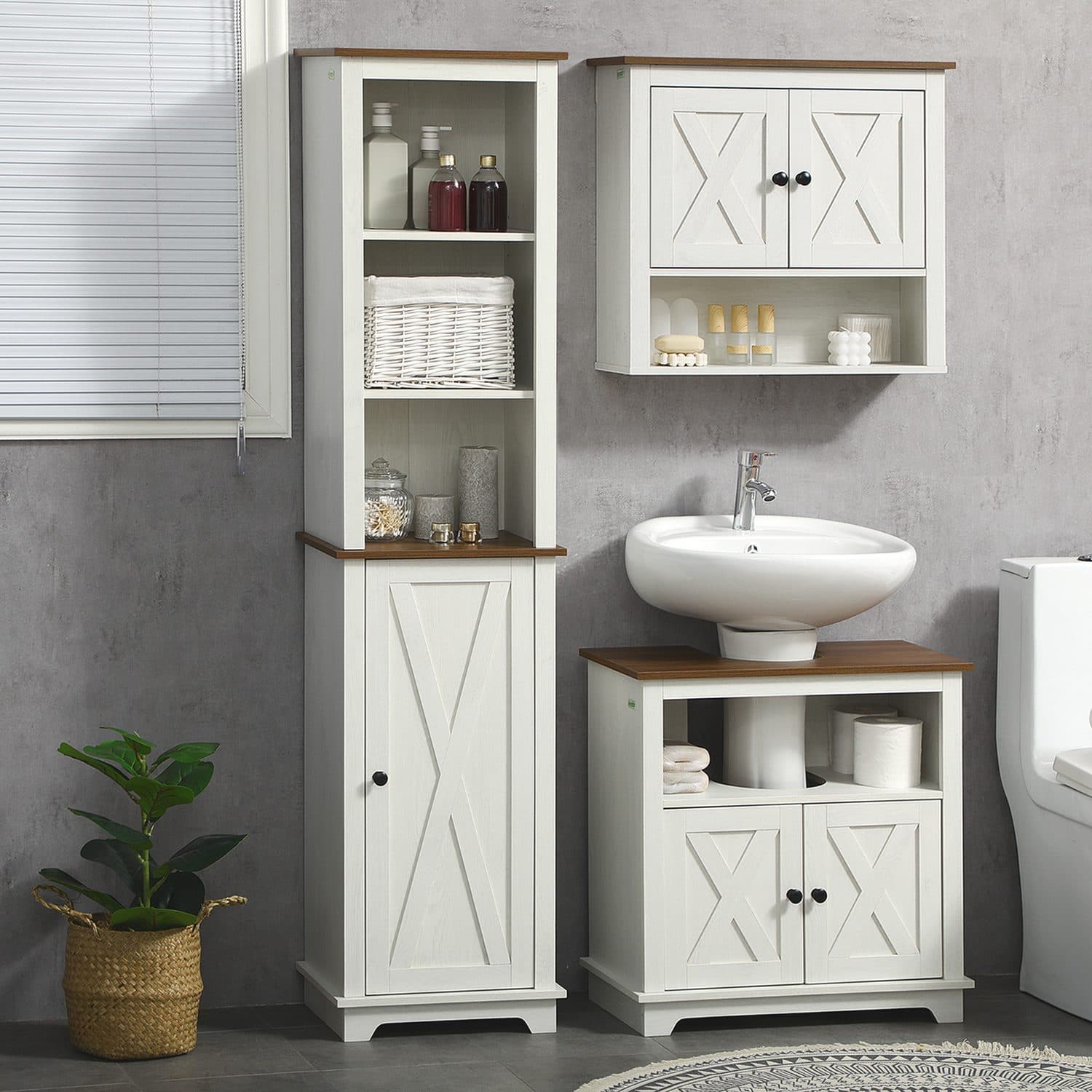Kleankin Tall Bathroom Cabinet - image 3