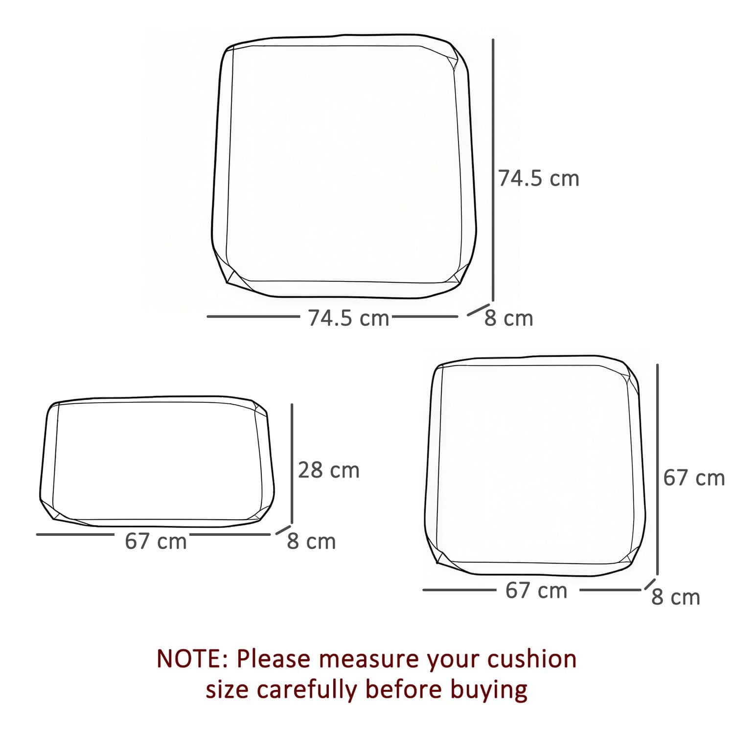 Deep Grey Replacement Covers - image 1
