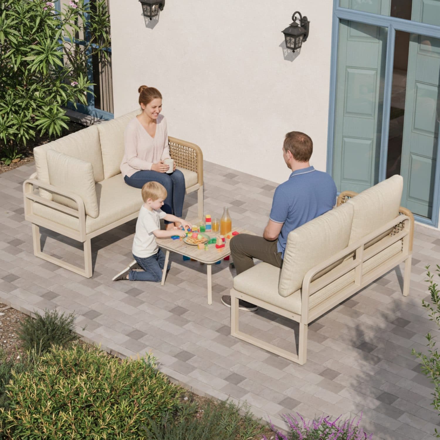 The corner garden set that makes a terrace feel finished - image 1