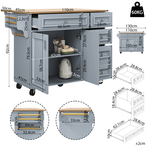 Multifunctional Island Trolley - image 2