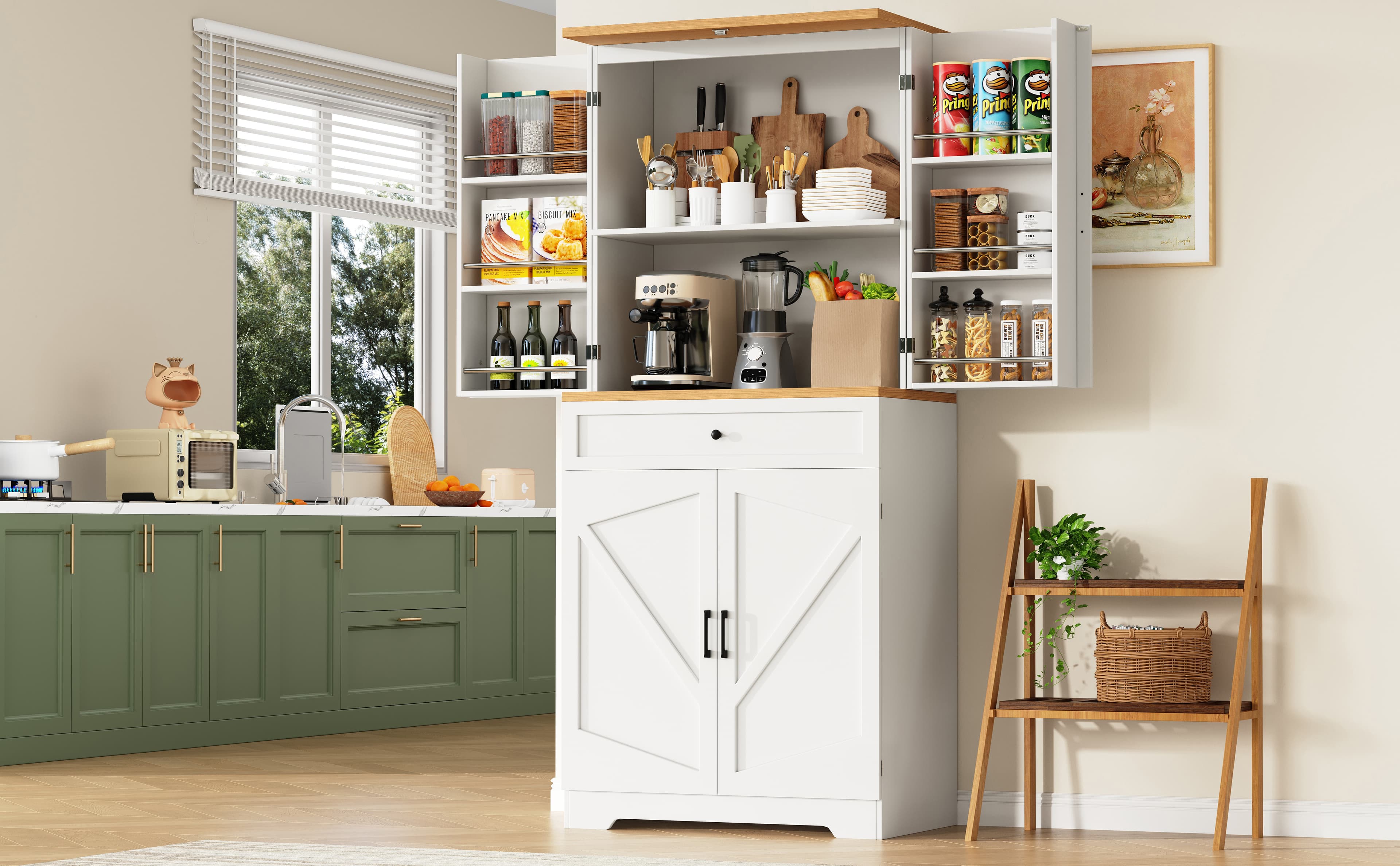 White Kitchen Cabinet for Clutter-Free Living - image 1