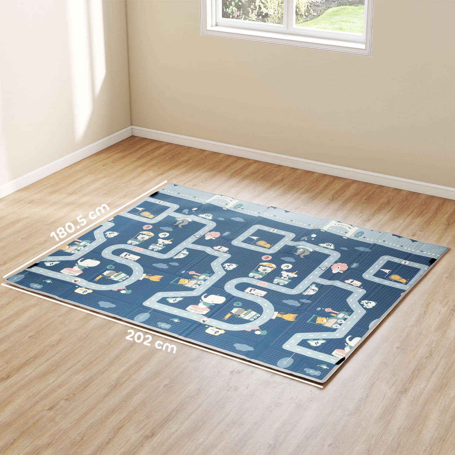 A padded reversible play mat for crawling and floor play - image 5