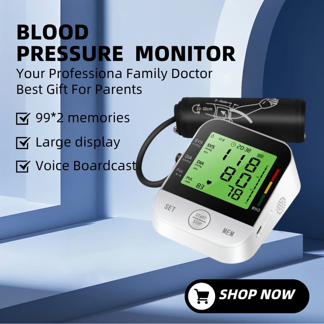 Digital Upper Arm Blood Pressure Monitor, White - image 3
