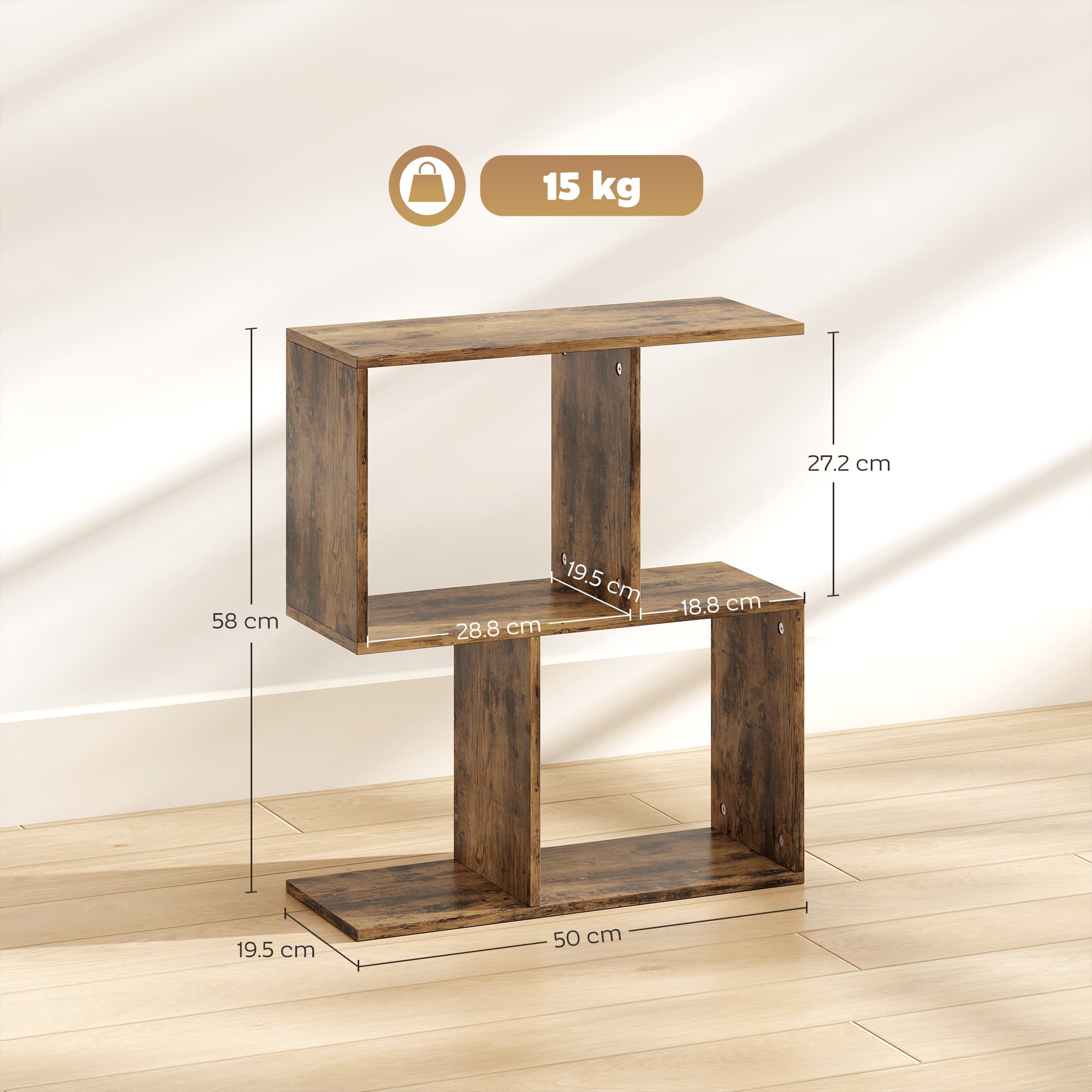 Use Narrow Spaces Better with an S-Shaped Side Table - image 3