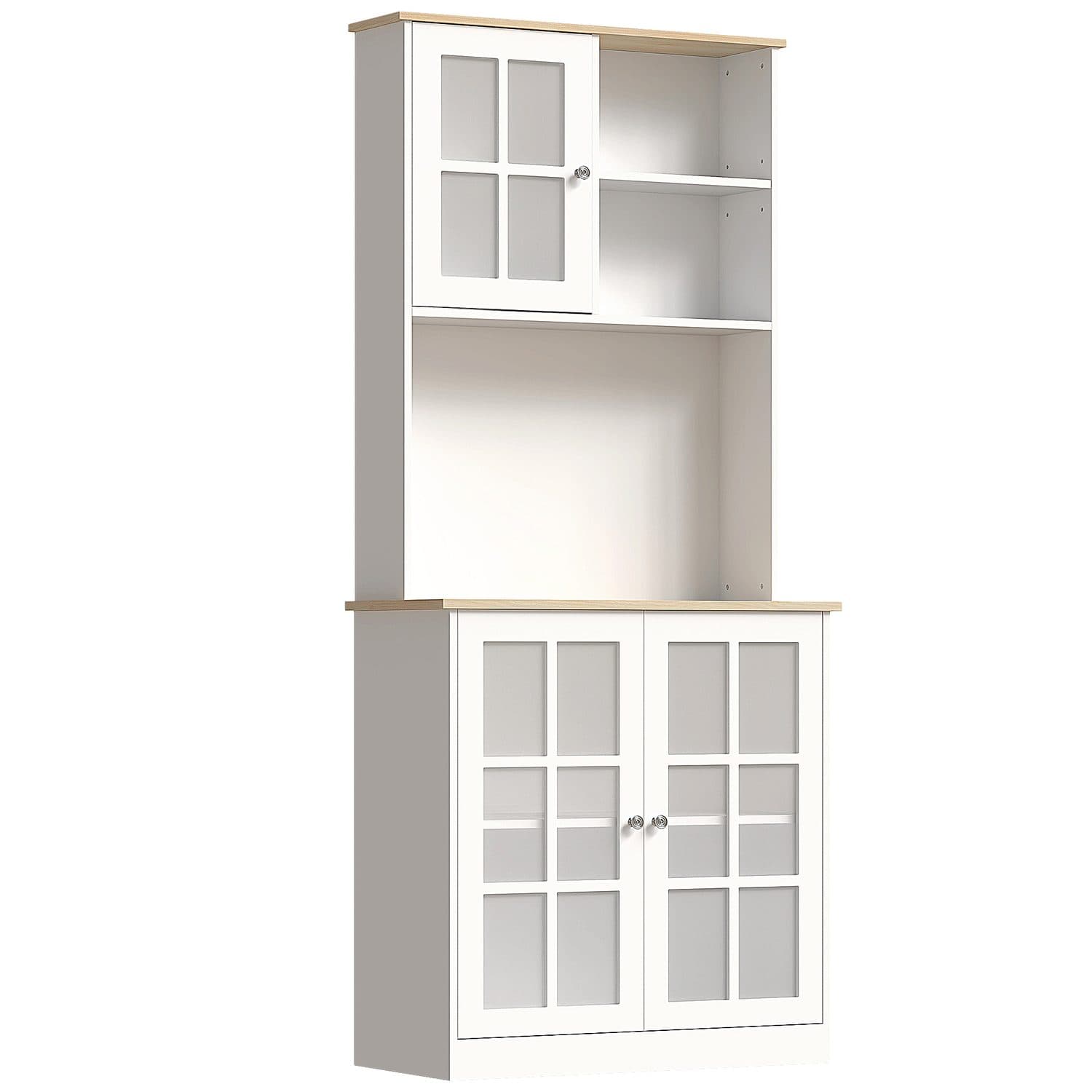 White Kitchen Storage Cabinet - White