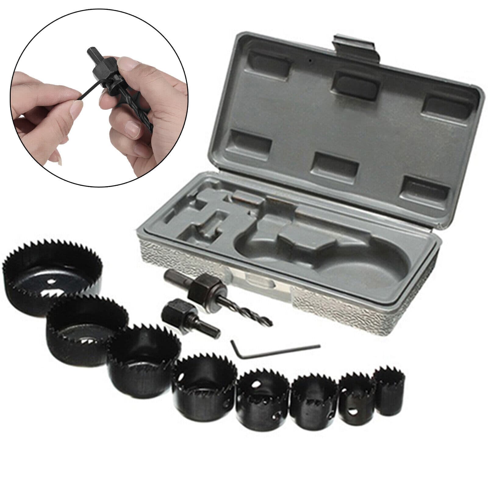 11 Piece Hole Saw Kit for Clean Circular Cuts - image 2