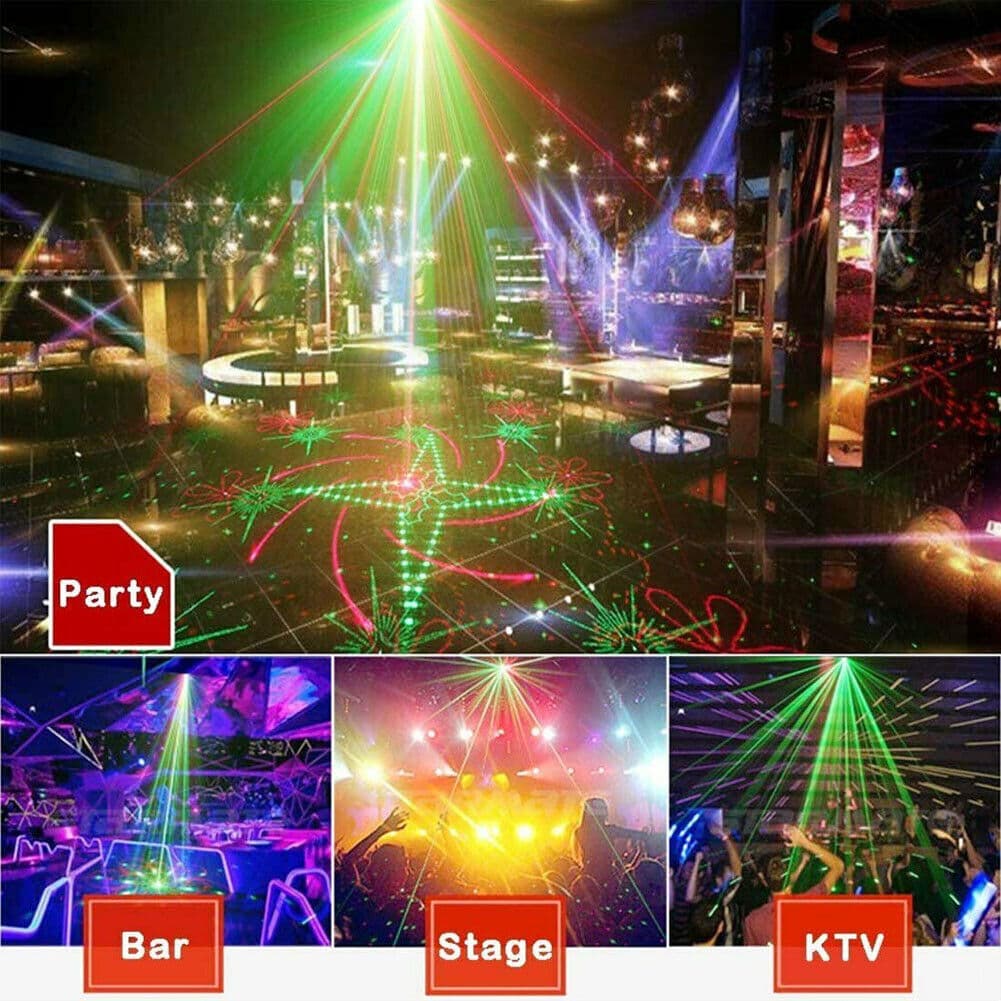 Compact RGB laser party light with remote control - image 4
