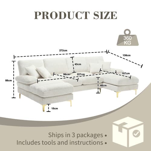 Modular U-Shaped Sofa - image 10