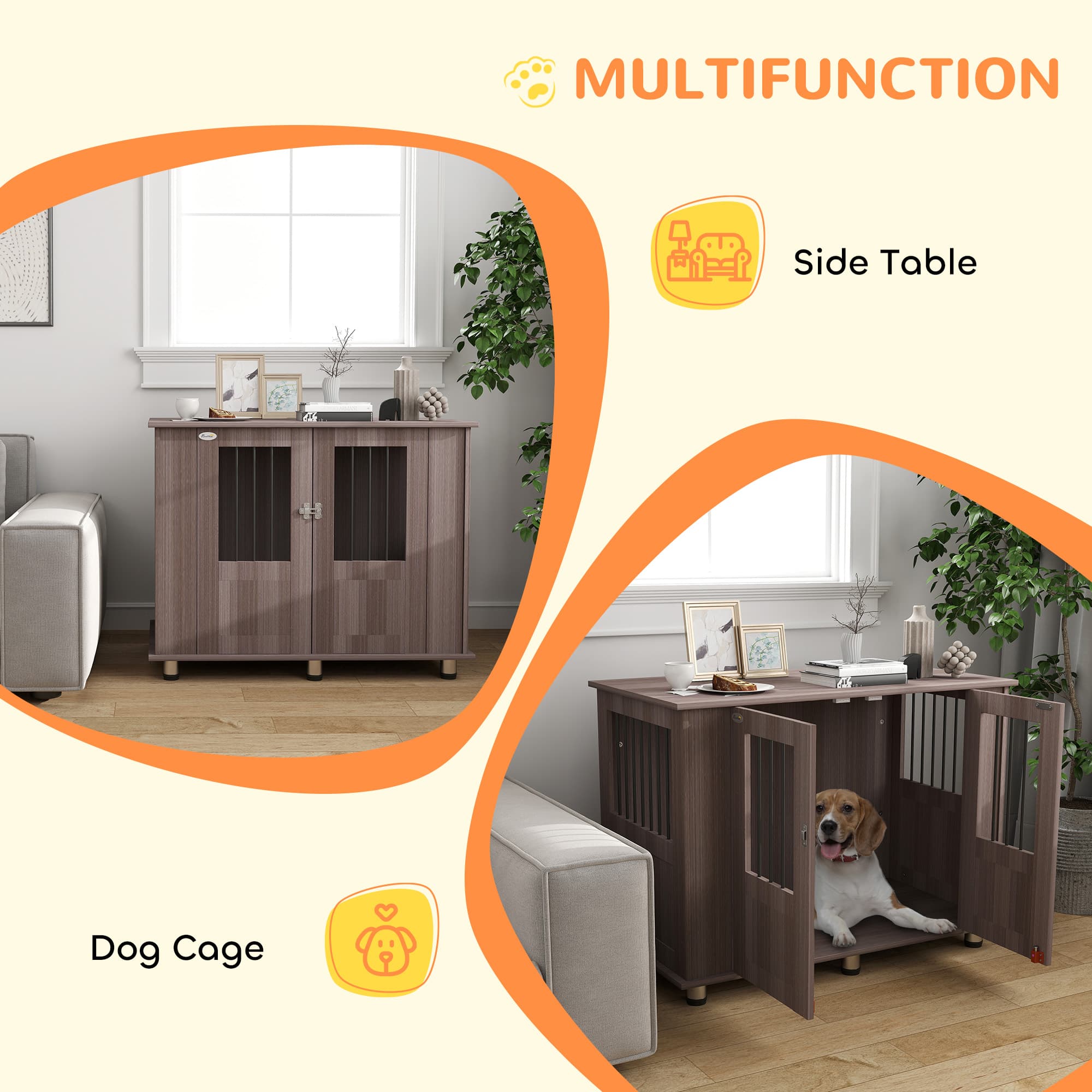 Dog Crate Furniture Side Table for Medium and Large Dogs - image 4