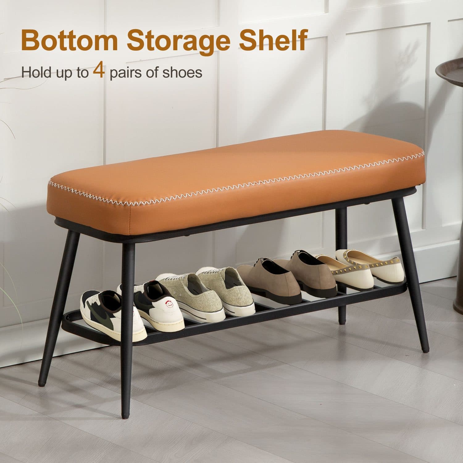 A slim shoe bench that keeps busy hallways tidy - image 1