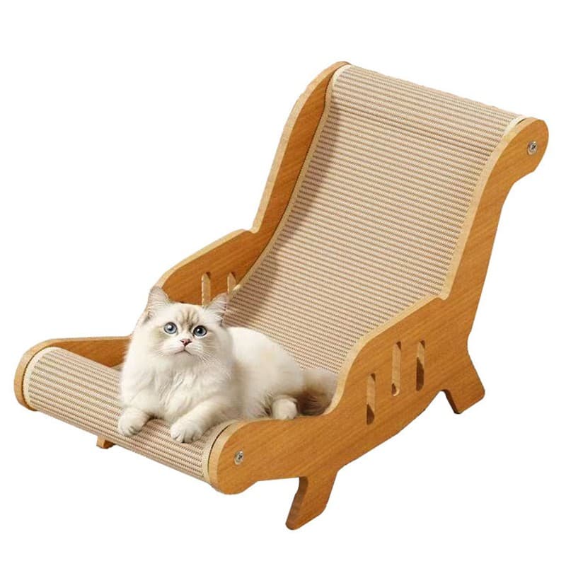 Cat Sisal Lounge Chair With Built-In Scratching Post - image 3