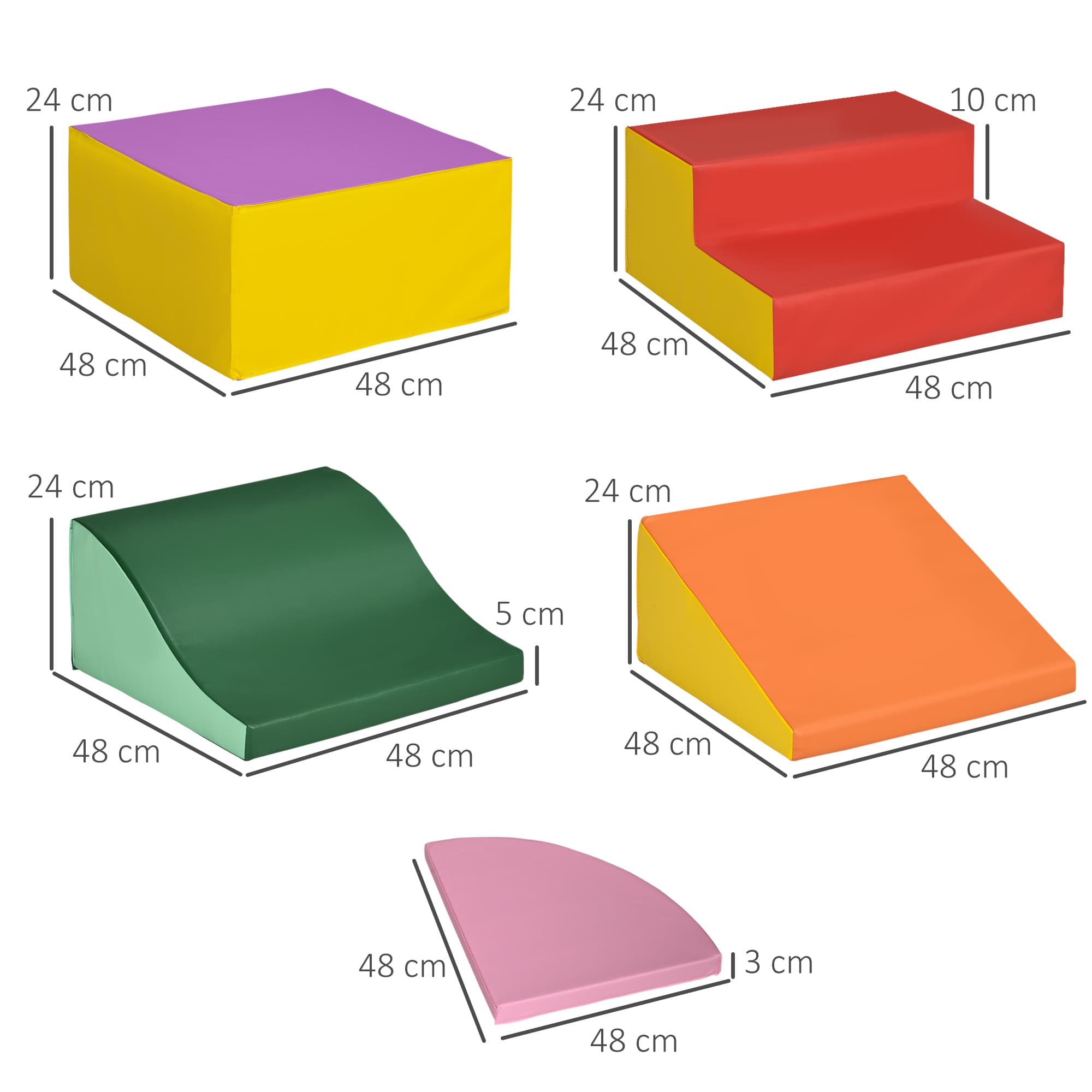 Colourful Soft Play Blocks for Early Climbing - image 3