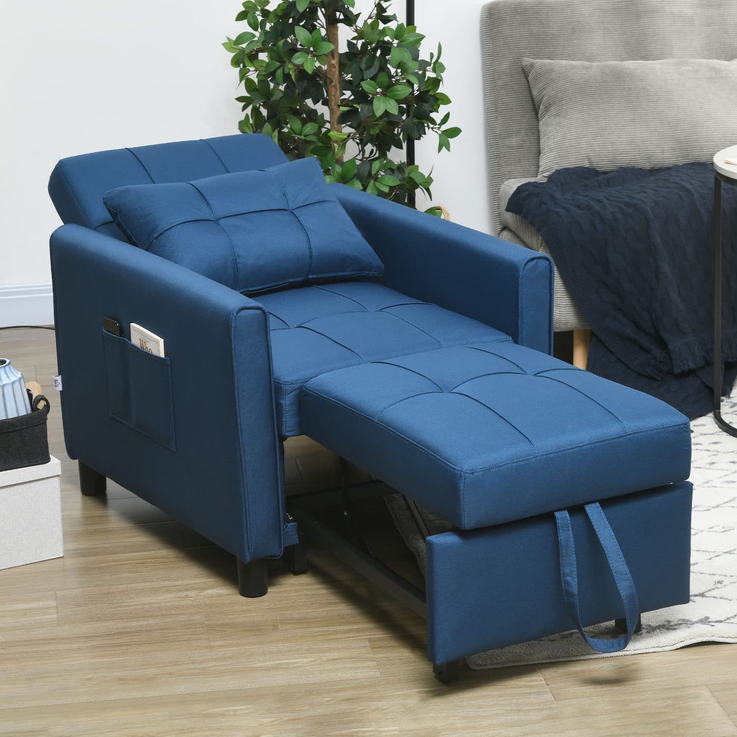 Blue Single Chair Bed - image 1