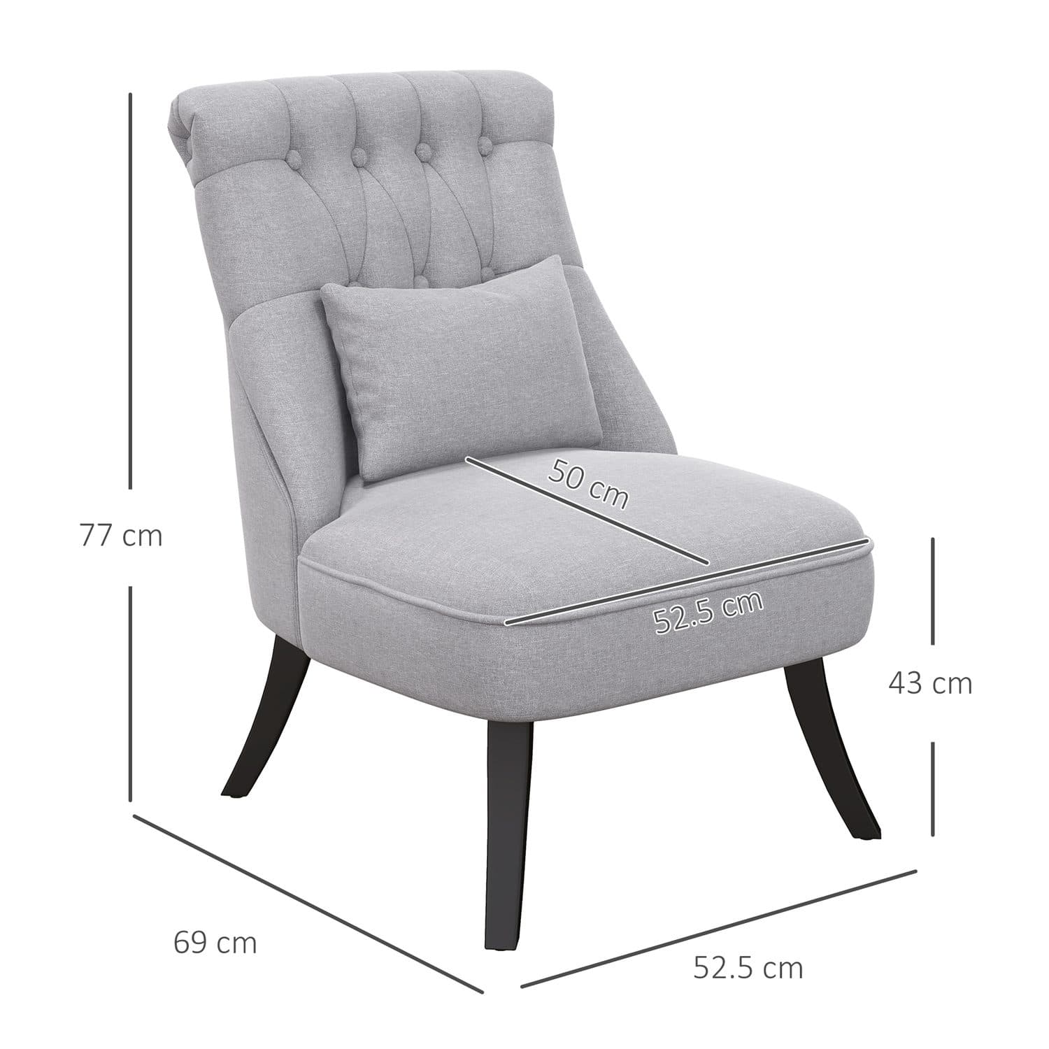 Vintage Grey Accent Chairs - image 5