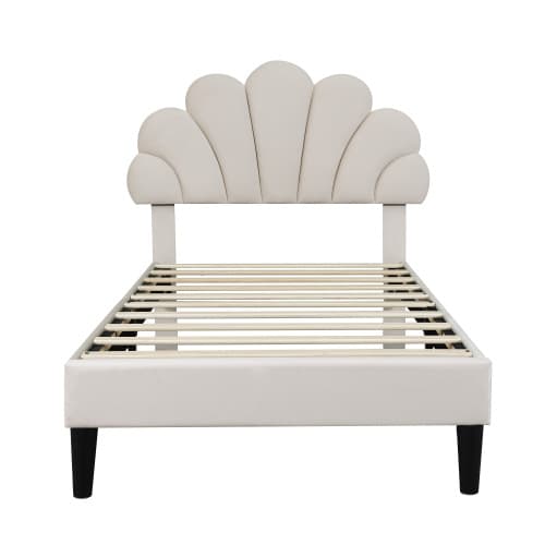 Chic Petal Velvet Bed Frame - image 6