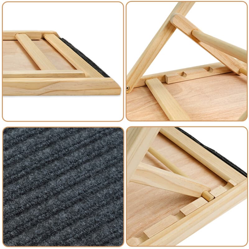 Foldable Wooden Pet Ramp with 3 Adjustable Heights - image 4