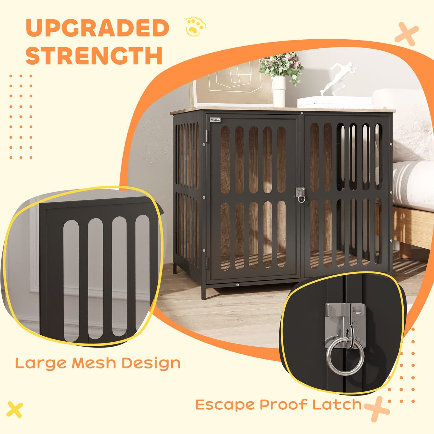 PawHut Dog Crate Furniture & Side Table - image 4