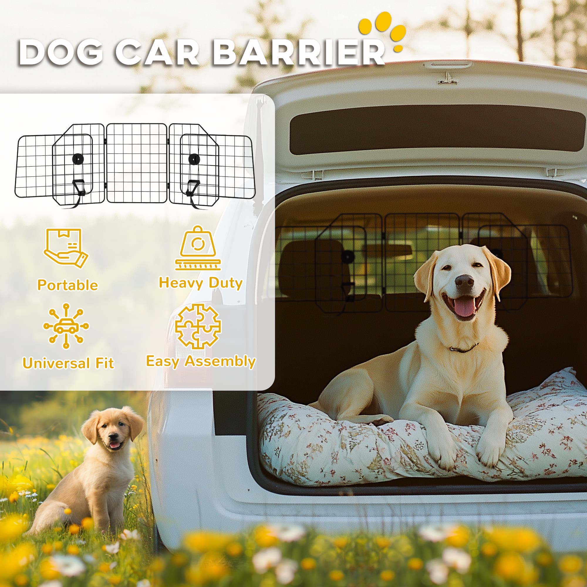 Adjustable Dog Guard That Fits Most Car Boots and Vans - image 5