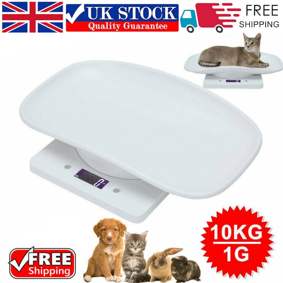 Digital LCD Weighing Scale for Small Pets, Up to 10kg