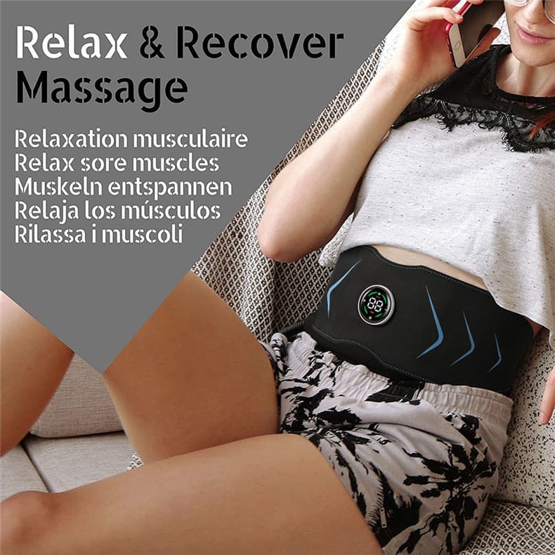 USB Rechargeable EMS Abdominal Muscle Toning Belt - image 4
