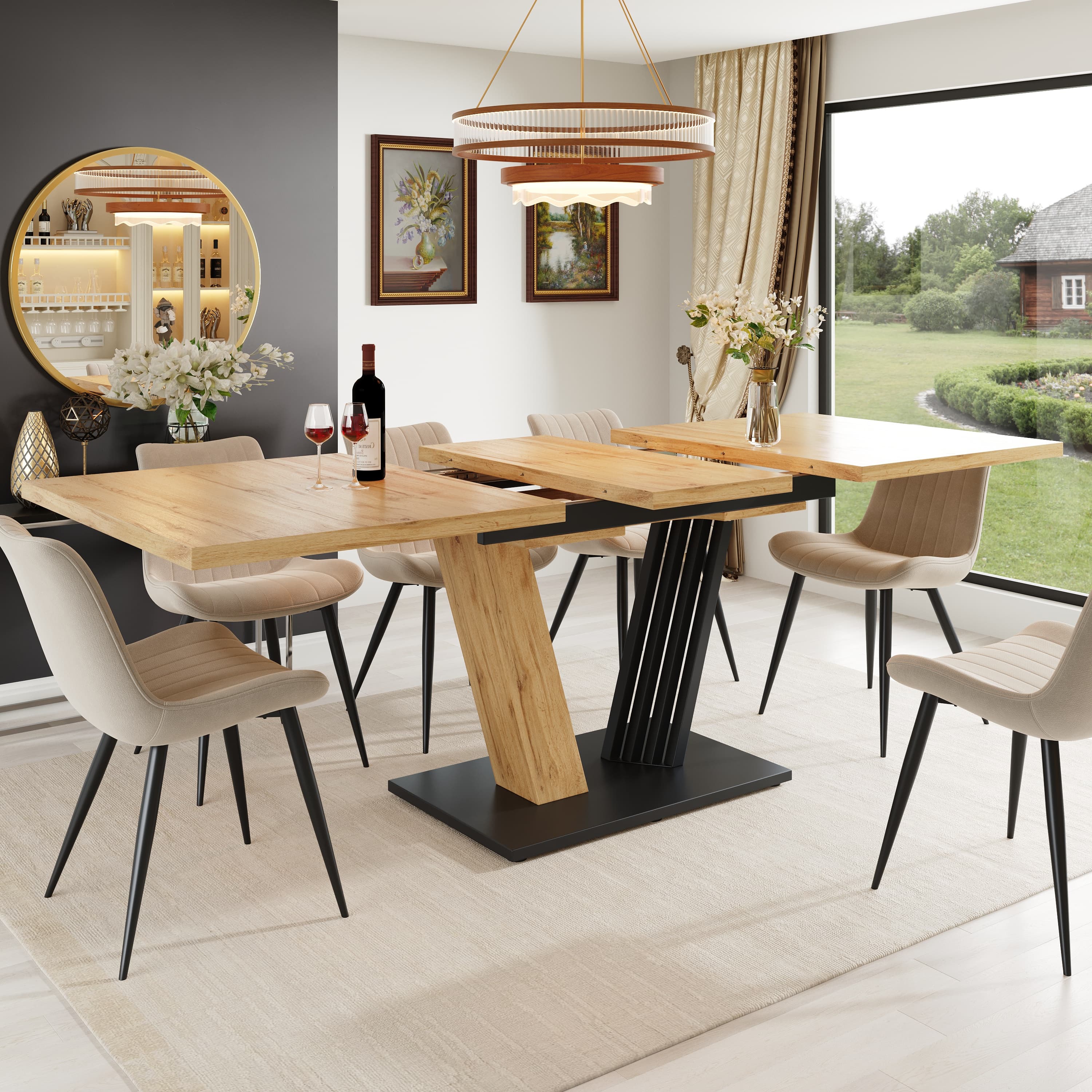 Extendable Dining Table for Kitchen & Living Room - image 5