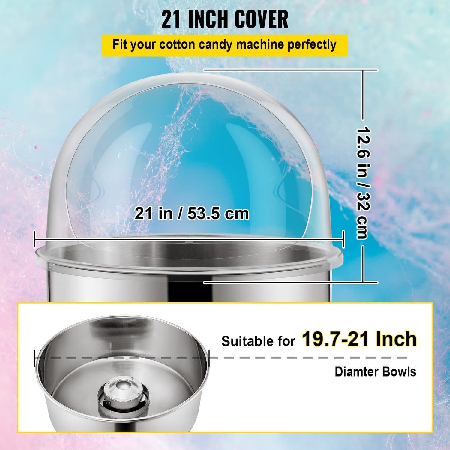 Serve Safer, Cleaner Candy Floss with a Professional Dome Cover - image 2