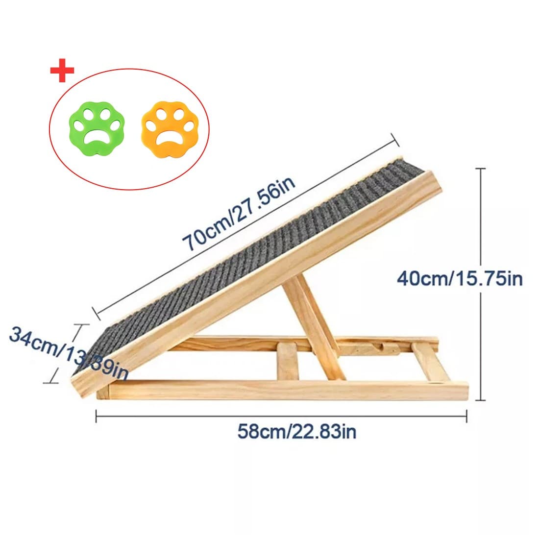 Adjustable Height Foldable Dog Ramp
