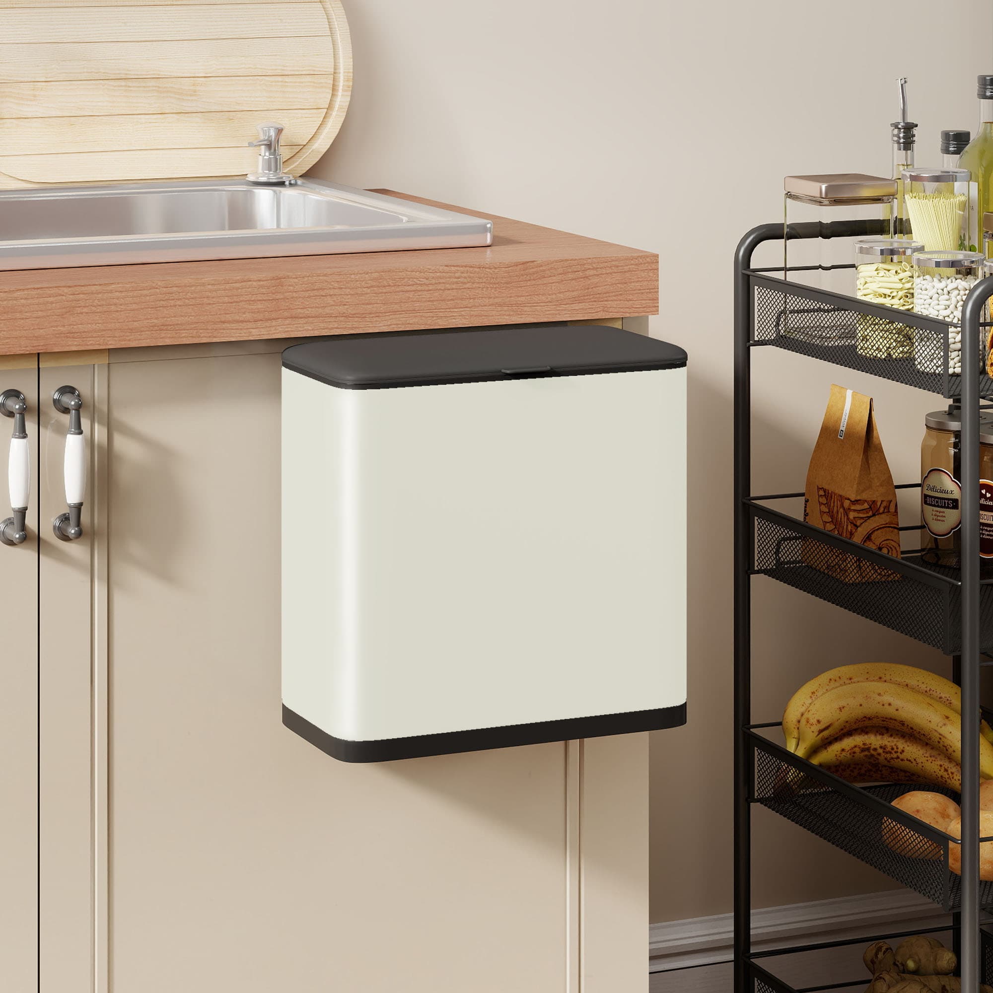 A Neat 8-Litre Kitchen Bin That Hangs or Stands - image 2