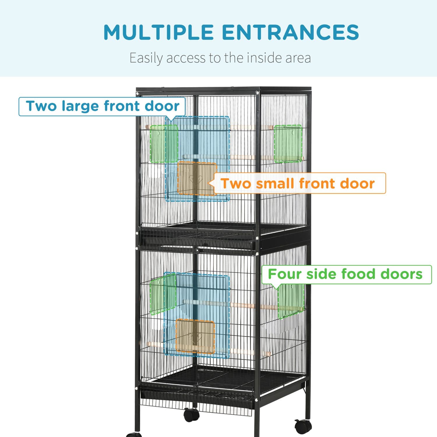 PawHut 2-in-1 Large Bird Aviary - image 1