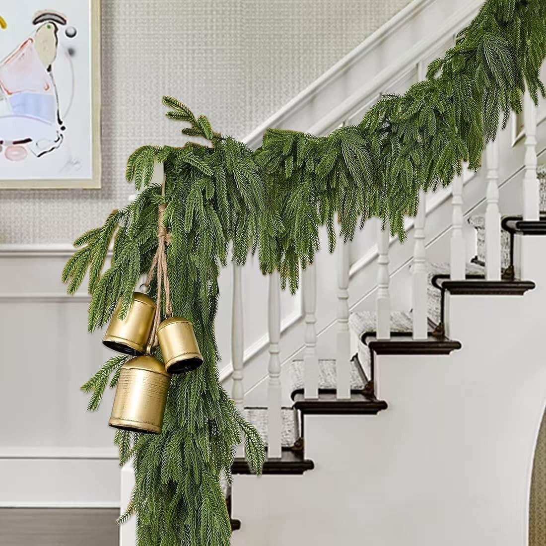 Realistic Norfolk Pine Garland for Festive Home Decor - image 2