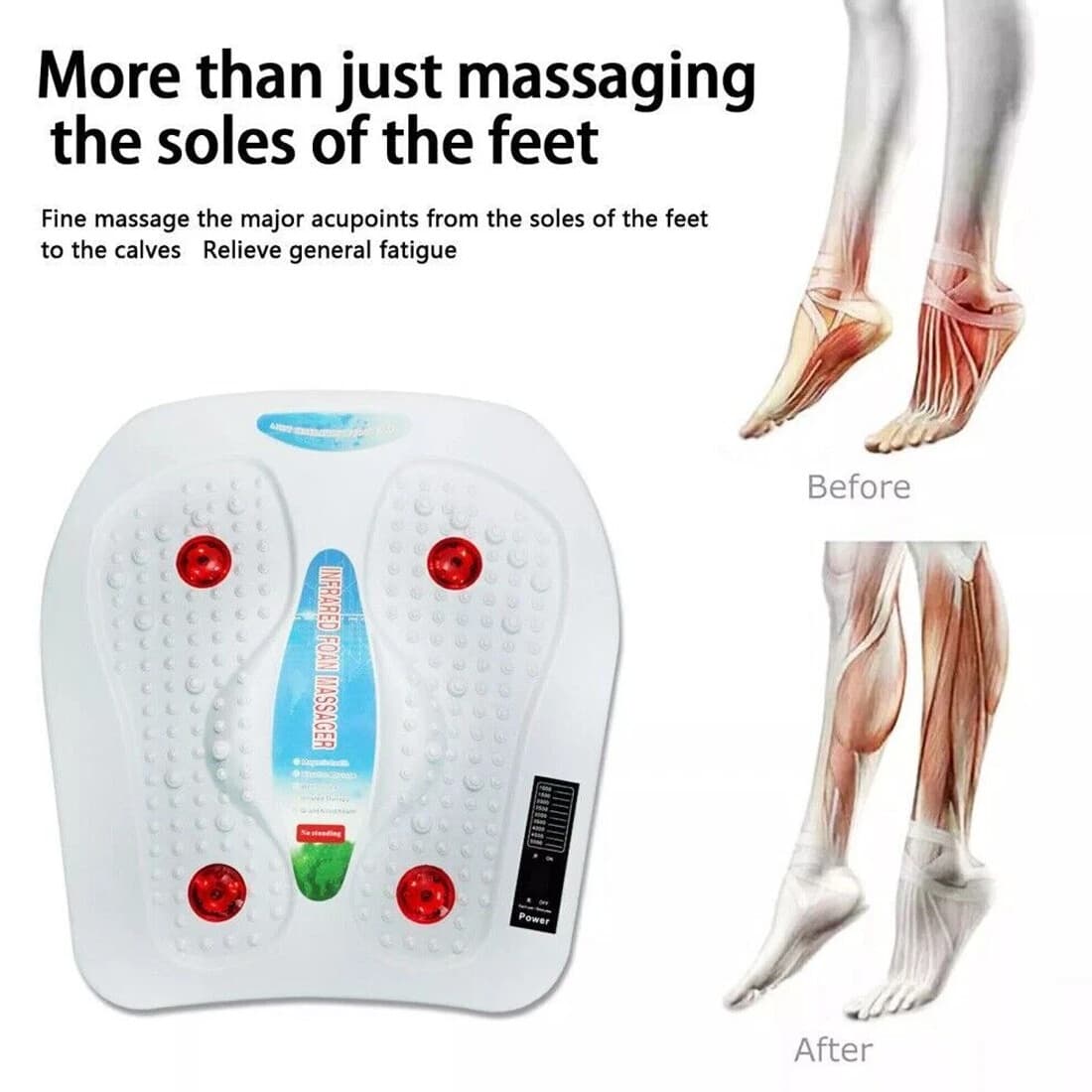 9-Mode Heated Vibration Massager for Feet and Legs - image 1