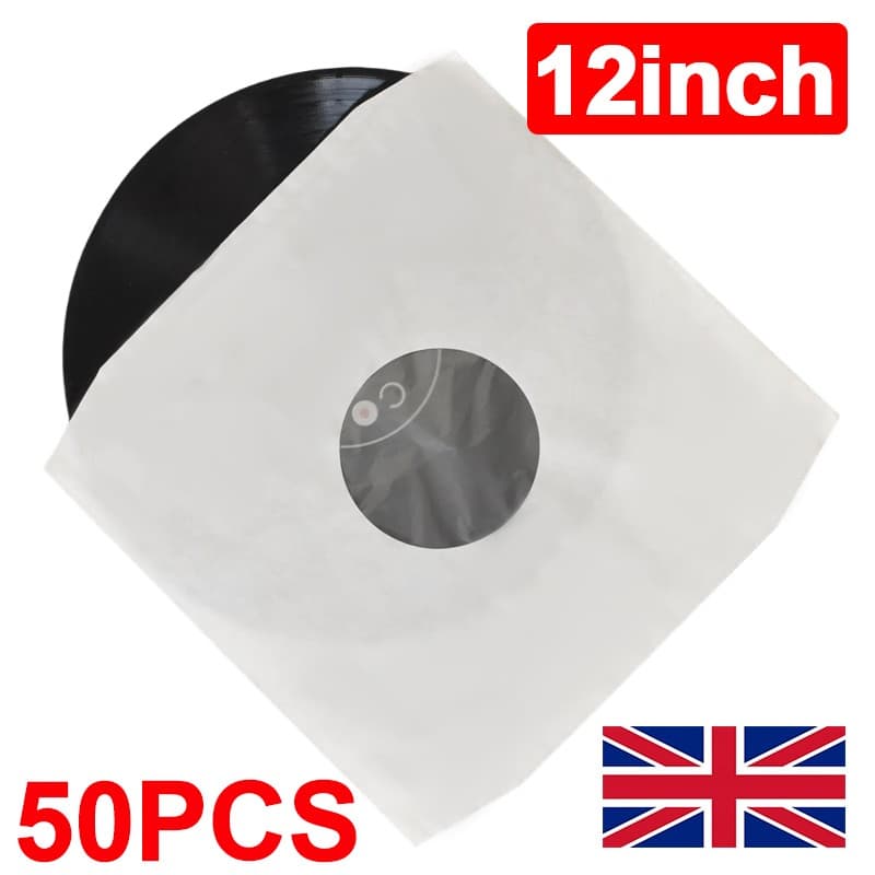 Poly-Lined Vinyl Record Inner Sleeves for 12" LPs (50 Pack) - image 5