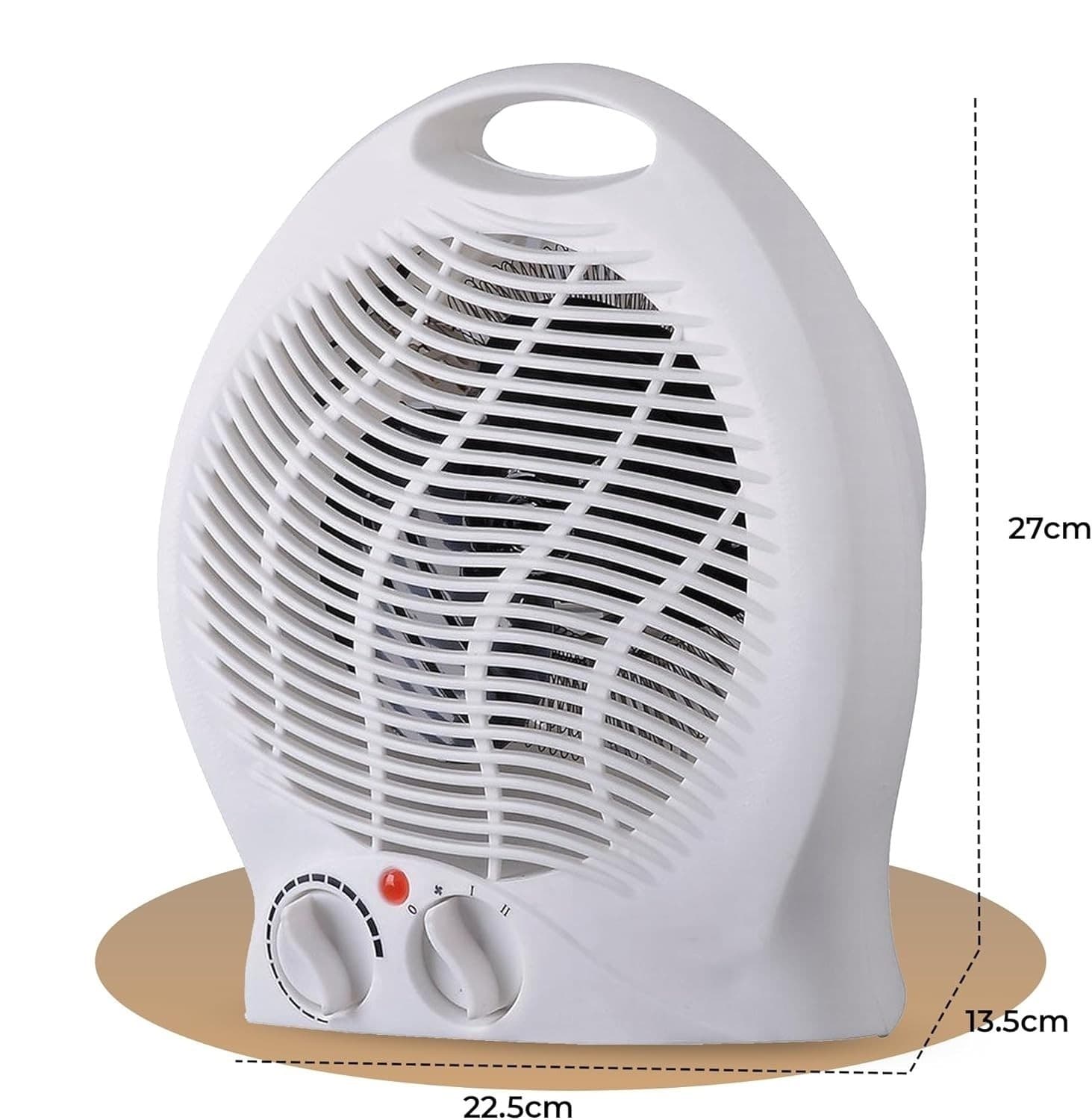 Portable Electric Fan Heater with Hot & Cool Settings - image 4
