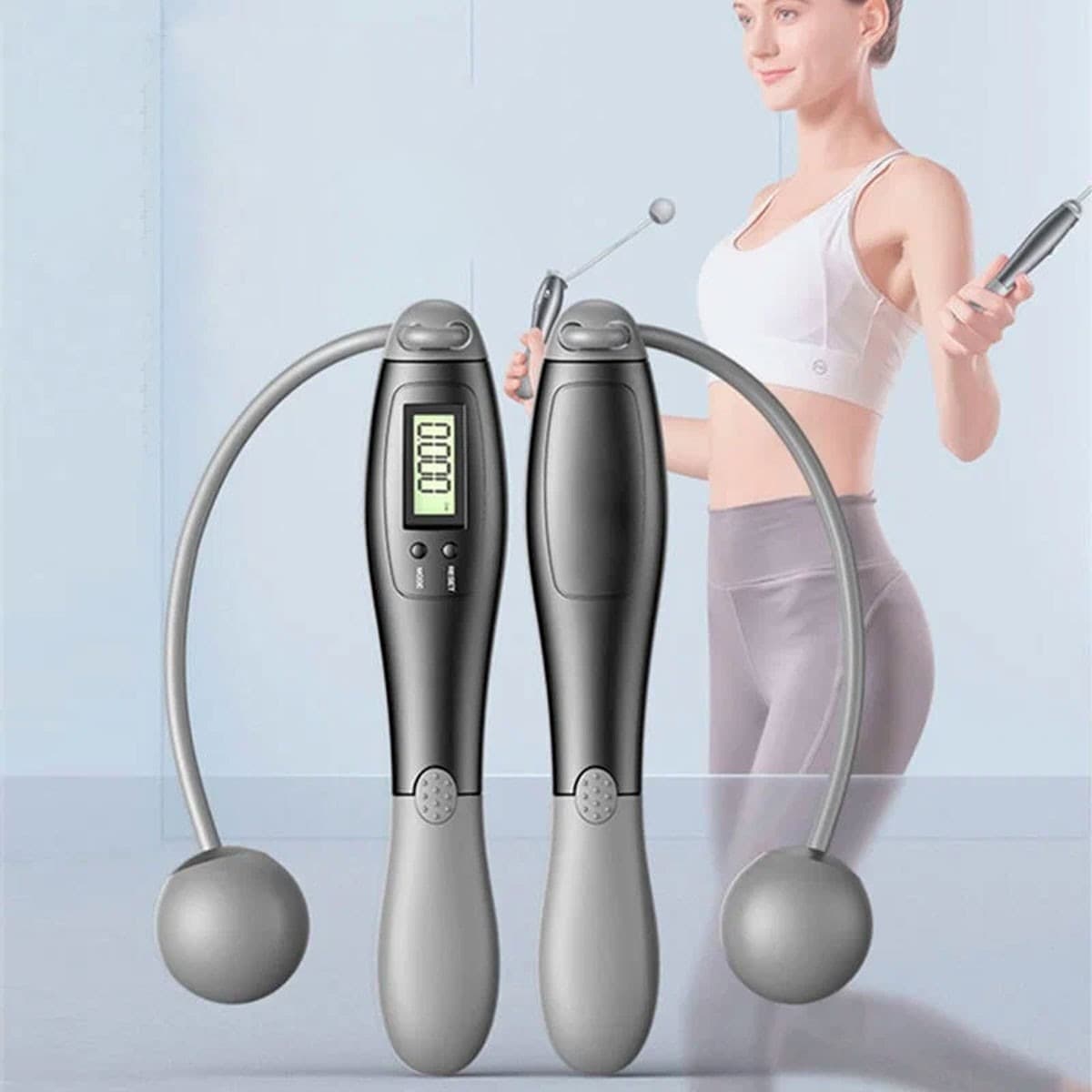 Skip Anywhere with a Cordless Rope That Counts Your Laps