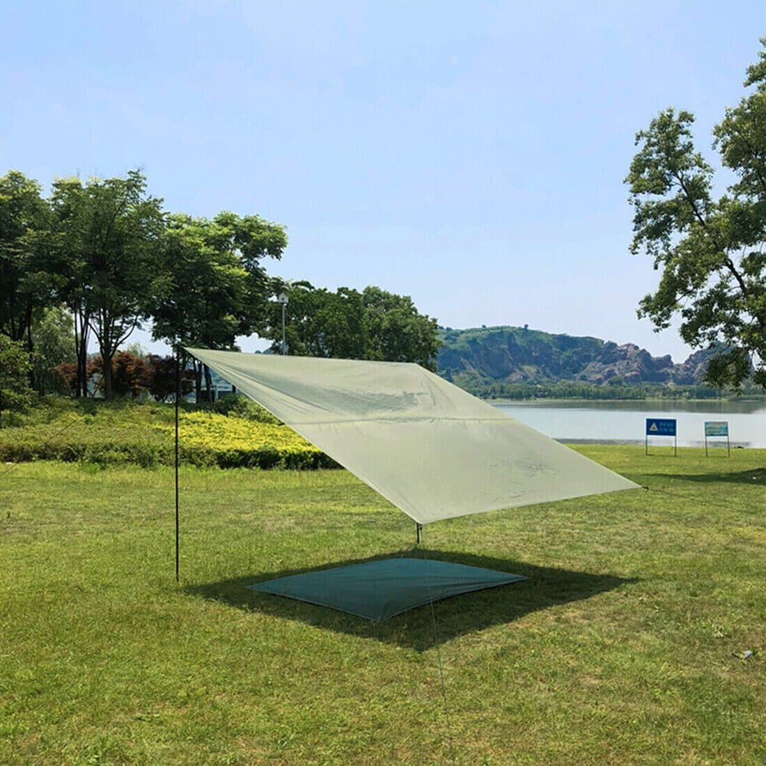 Two Adjustable Steel Poles for Tarps and Camping Shelters - image 8