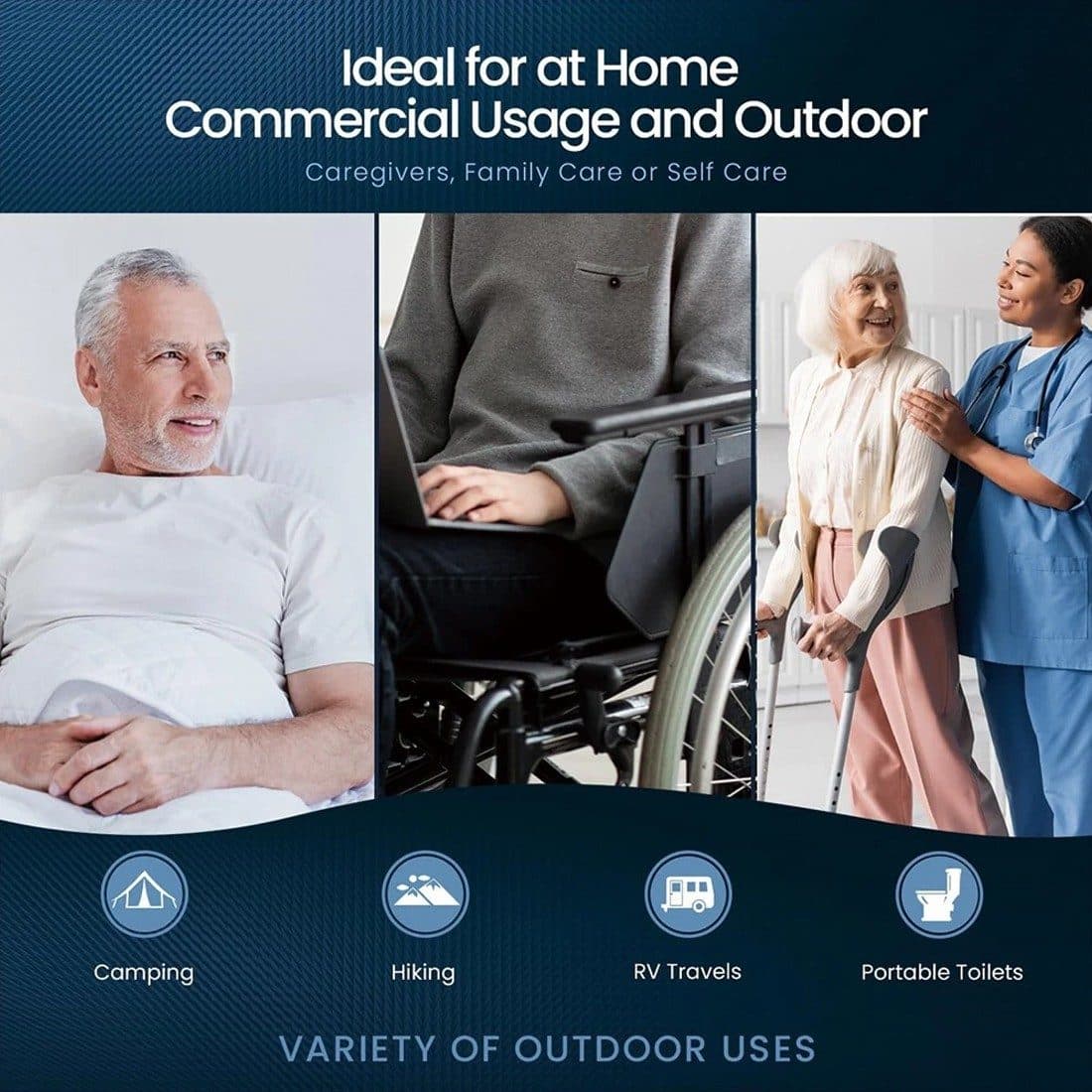 Commode Liners with Absorbent Pads for Hygienic, Easy Cleanup - image 10
