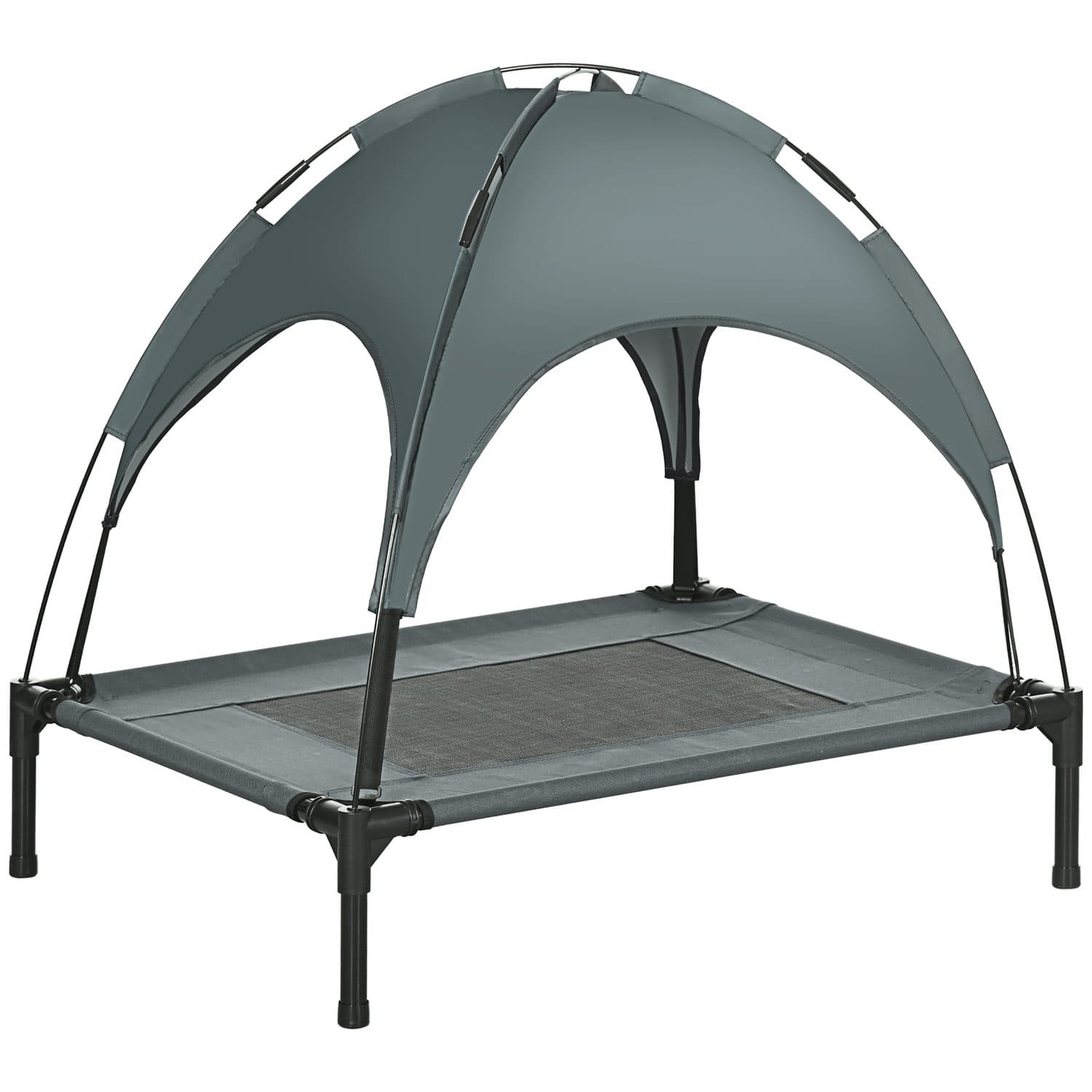 Keep Medium Dogs Cool With This Raised Dog Bed and UV Canopy