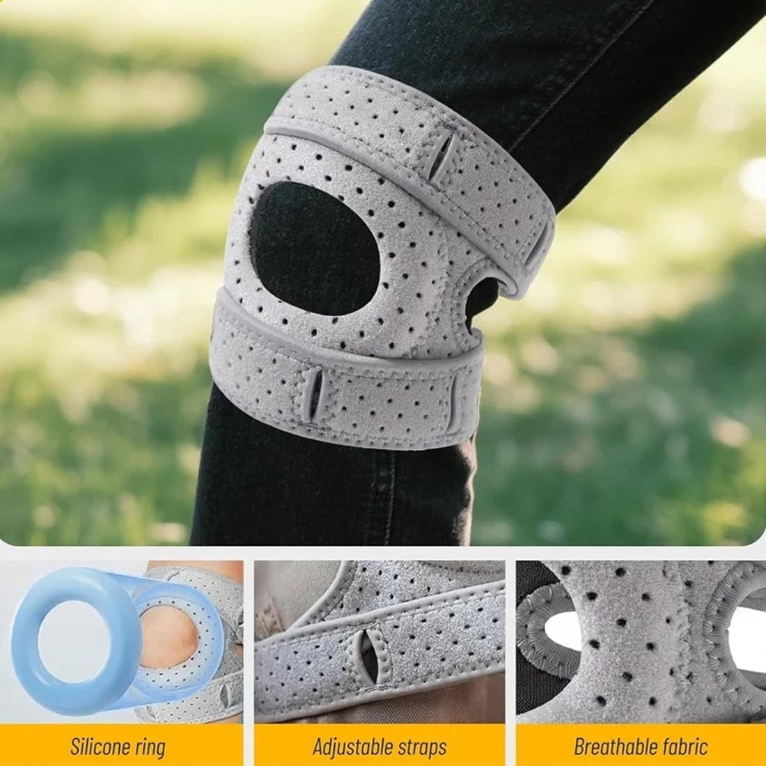 Adjustable Knee Brace Sleeve for Everyday Support - image 4