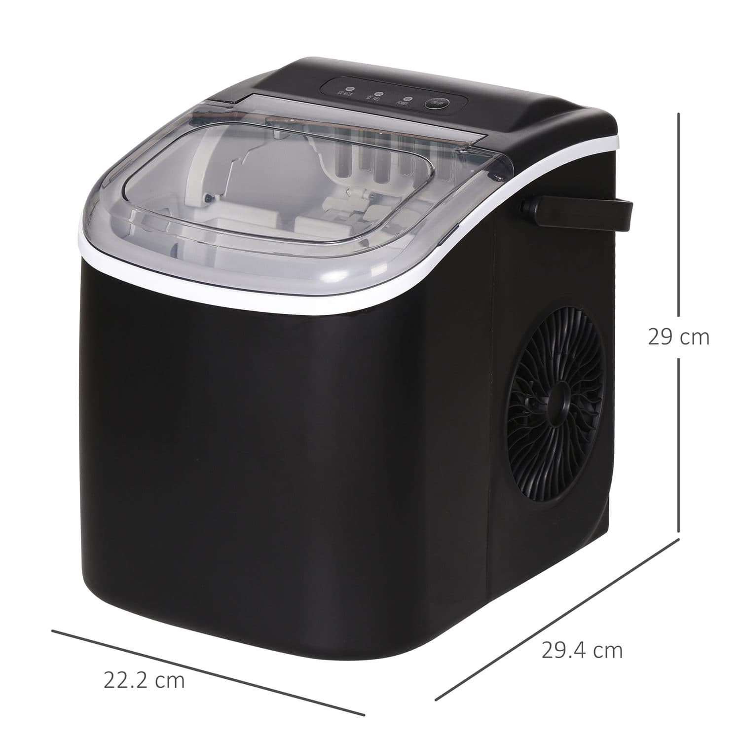 Portable Countertop Ice Maker in Black - image 3