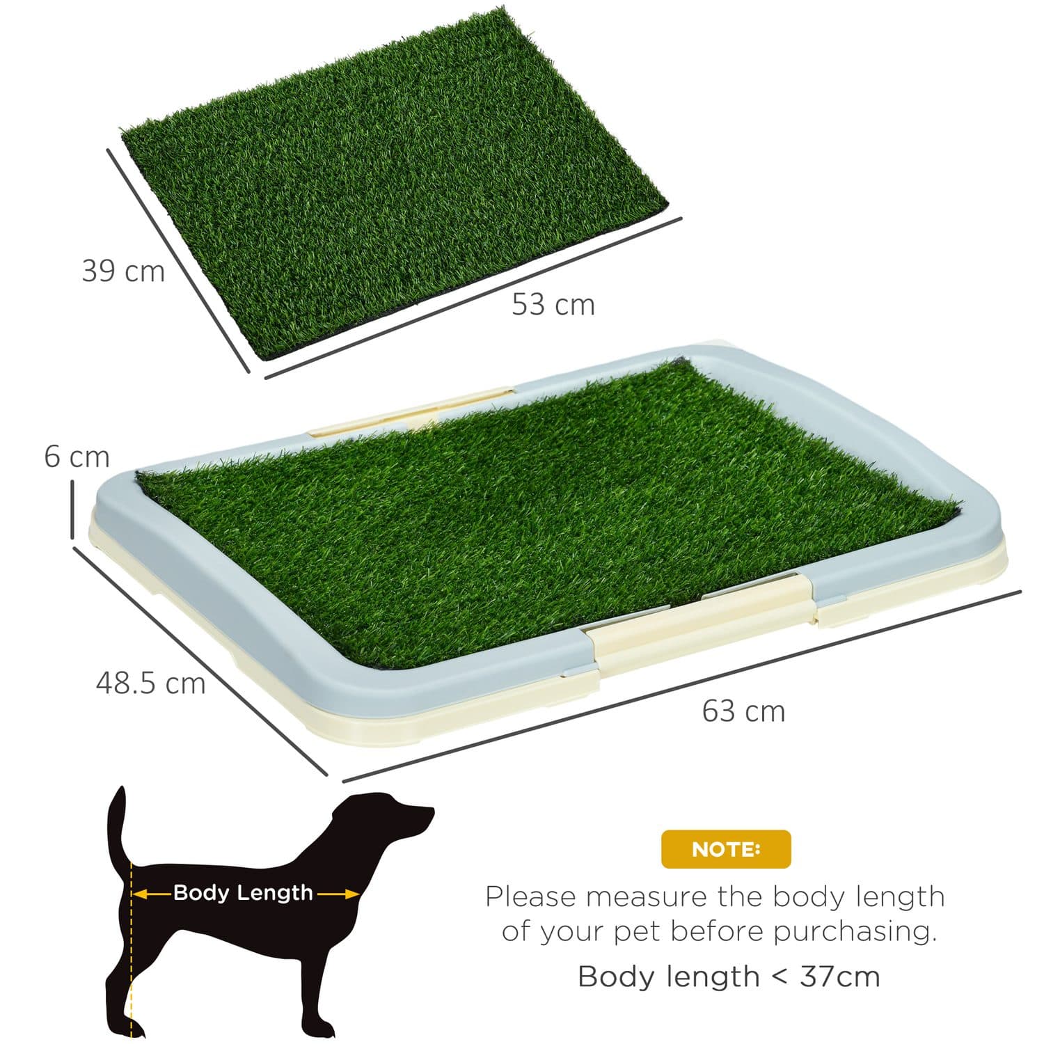 Three-Layer Puppy Training Pad with Artificial Grass - image 1