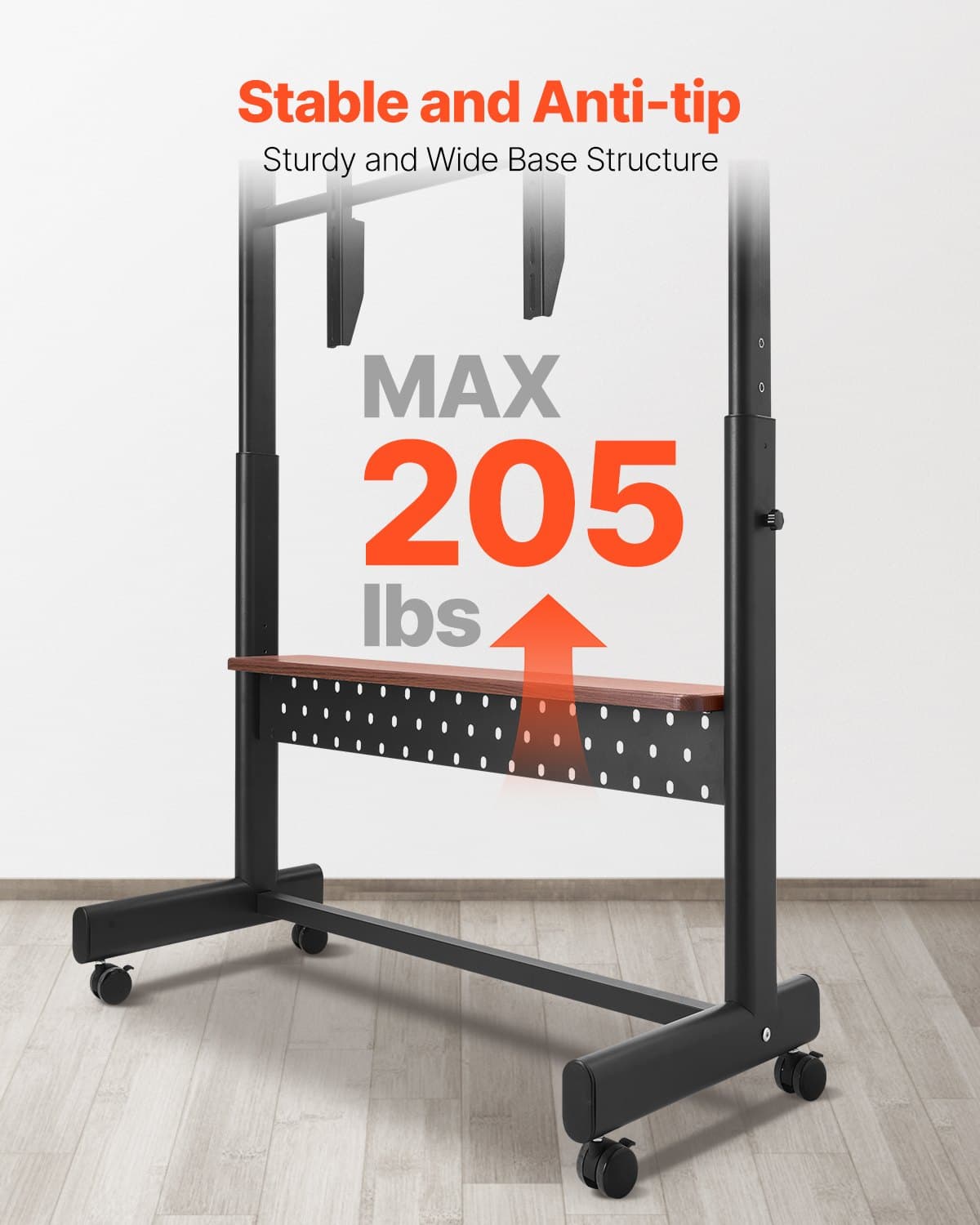 Mobile TV Floor Stand with Wheels - image 1