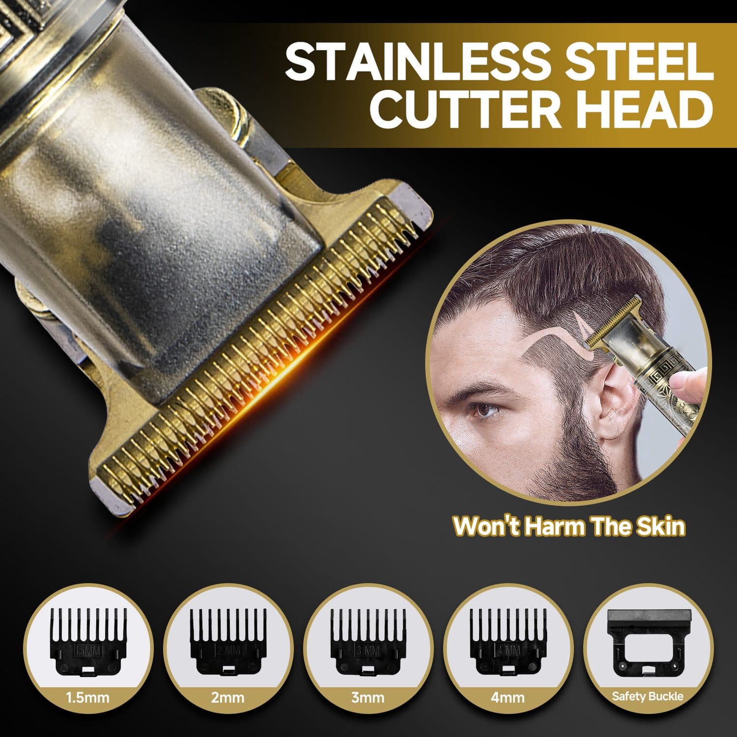 Professional Cordless Hair Clippers & Beard Trimmer - image 2