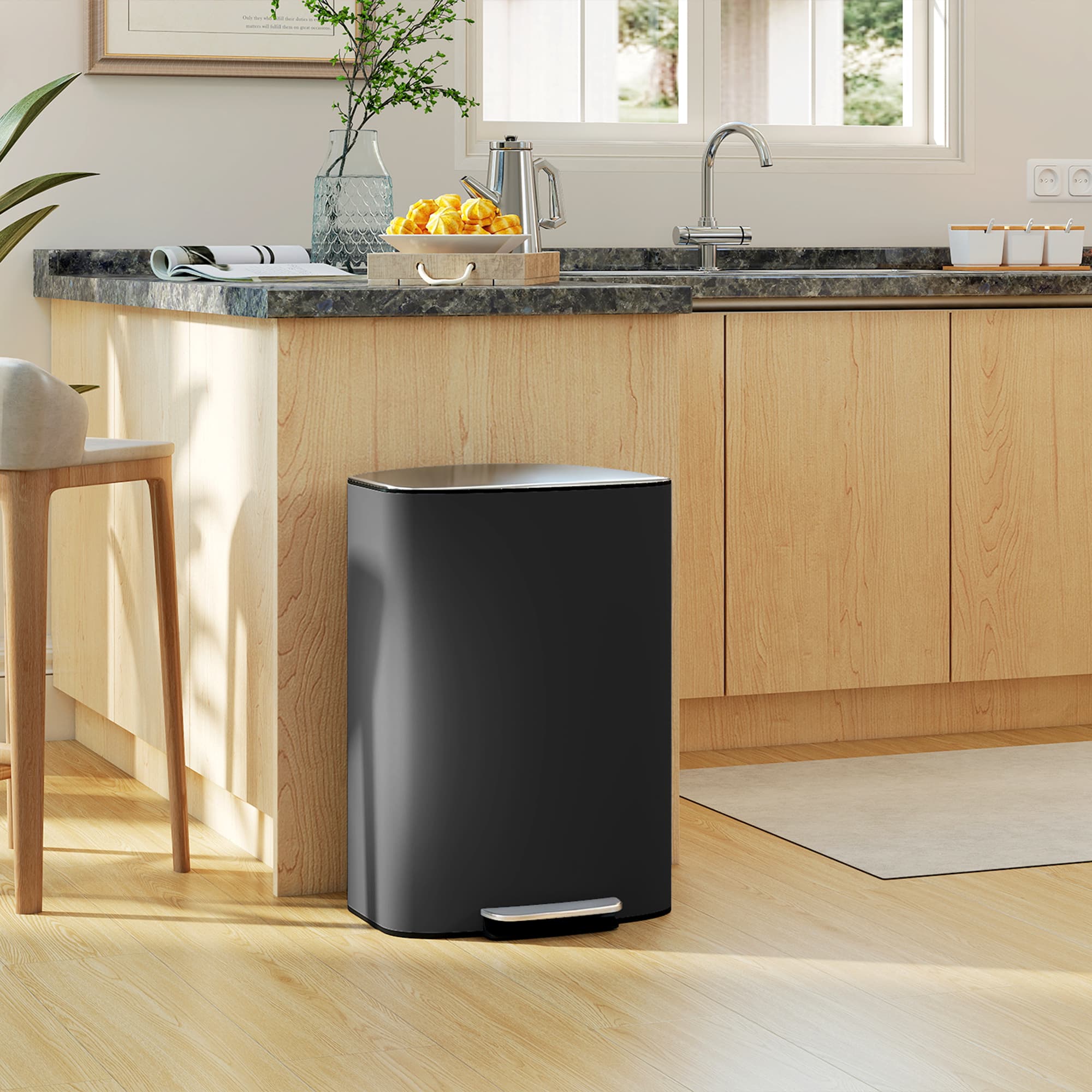 50-Litre Soft-Close Pedal Bin with Stay-Open Function - image 3
