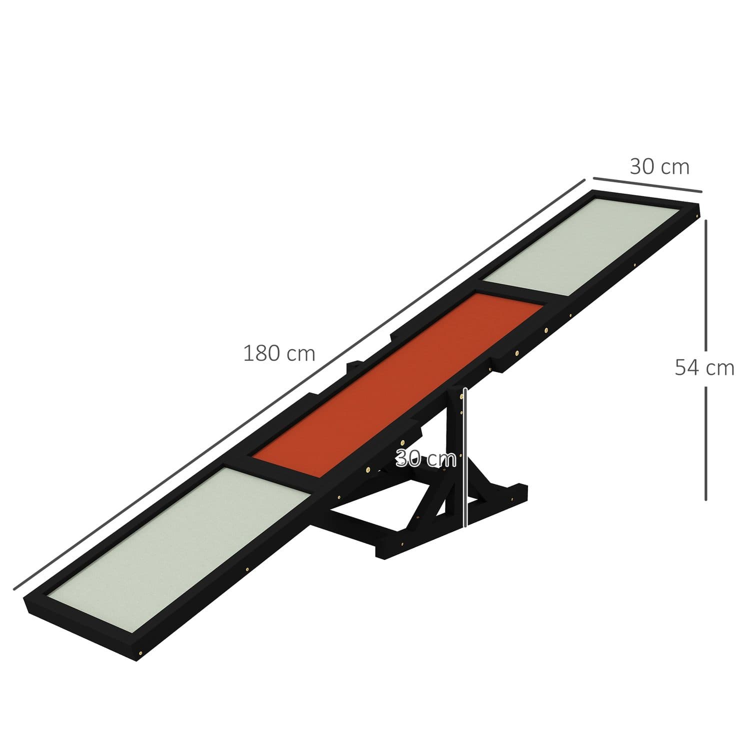 PawHut Wooden Dog Agility Seesaw - image 2
